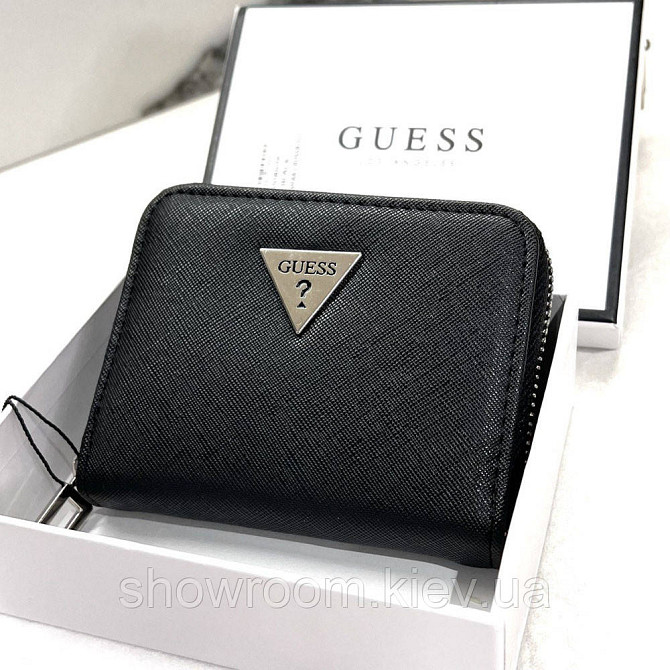 Жіночий маленький гаманець Guess (1211-1) black Київ - фото 3