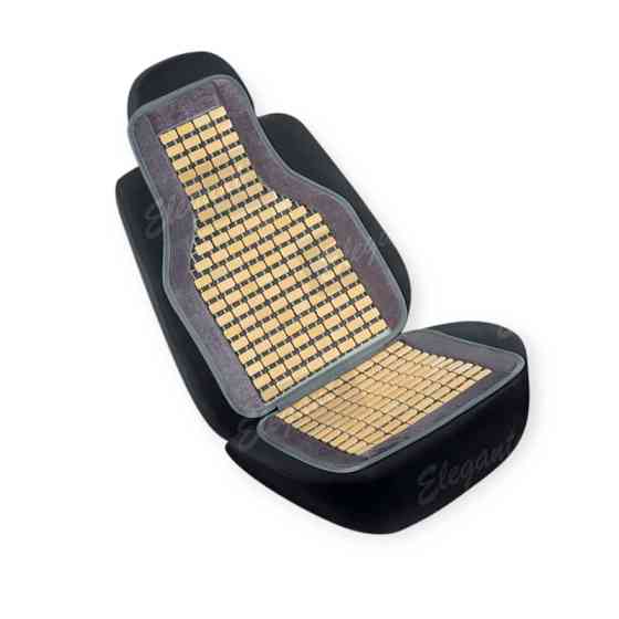 Накидка сидіння плоска масажна кісточка 45х108см сіра на Мукачево