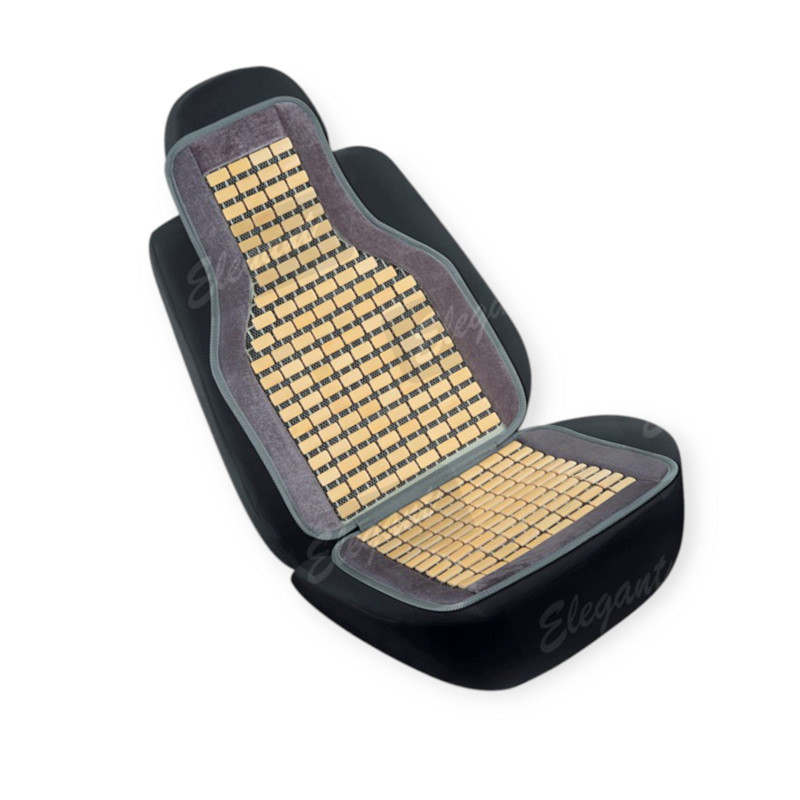 Накидка сидіння плоска масажна кісточка 45х108см сіра на Мукачево - фото 1