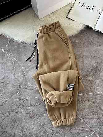 Жіночі базові теплі штани на флісі Бежевий, 46/48 Одеса