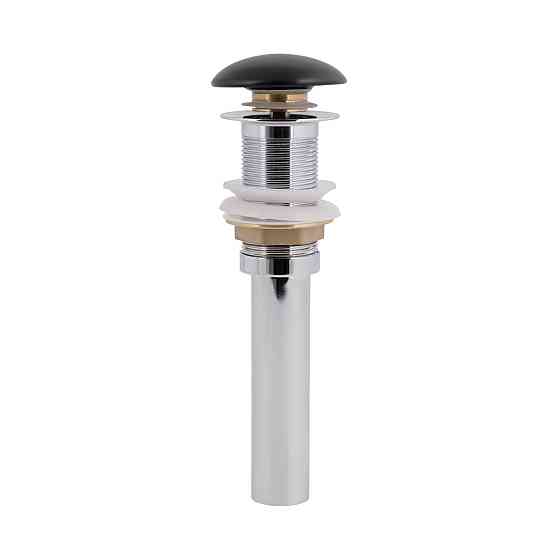 Донний клапан для раковини Qtap PU03 225х70х70 Matt black Київ