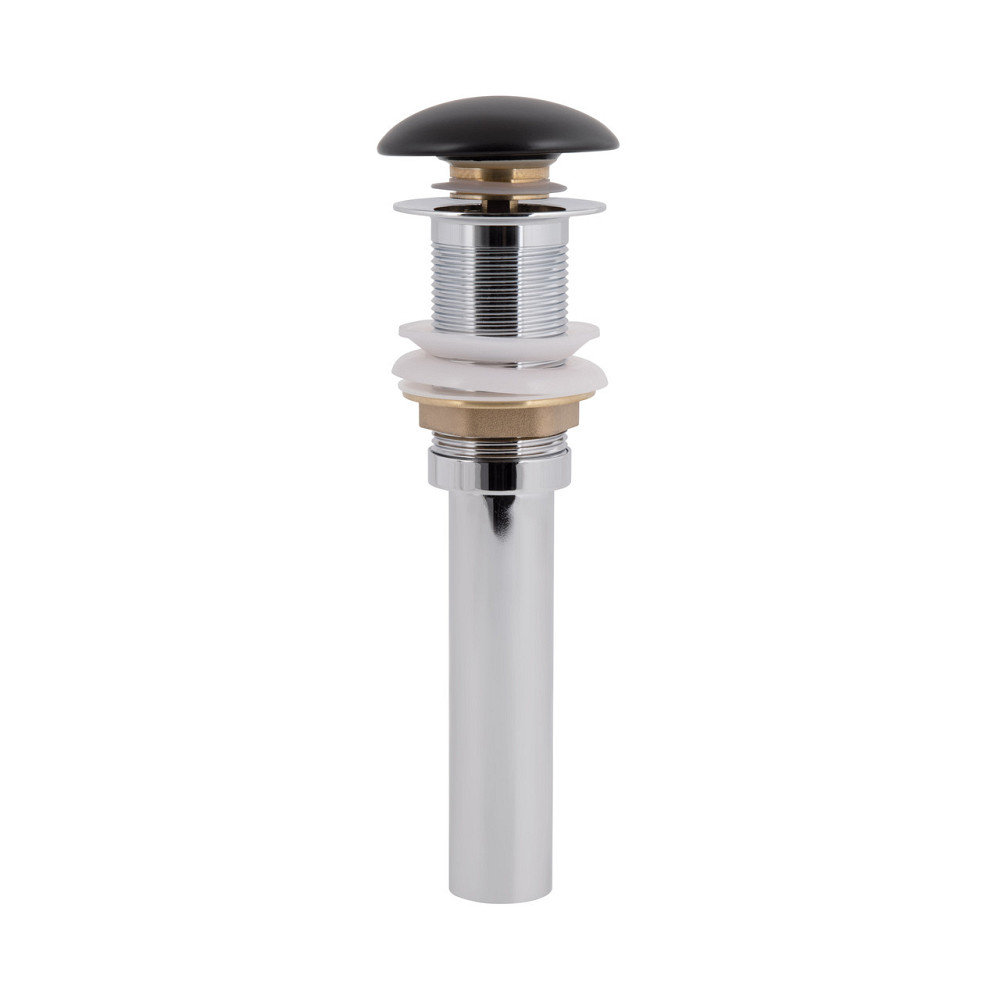 Донний клапан для раковини Qtap PU03 225х70х70 Matt black Київ - фото 3