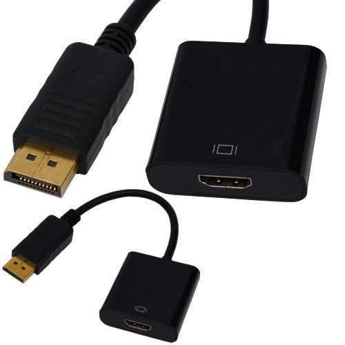 Переходник , штекер Display Port - гнездо HDMI, с кабелем 0,2м Полтава - изображение 1