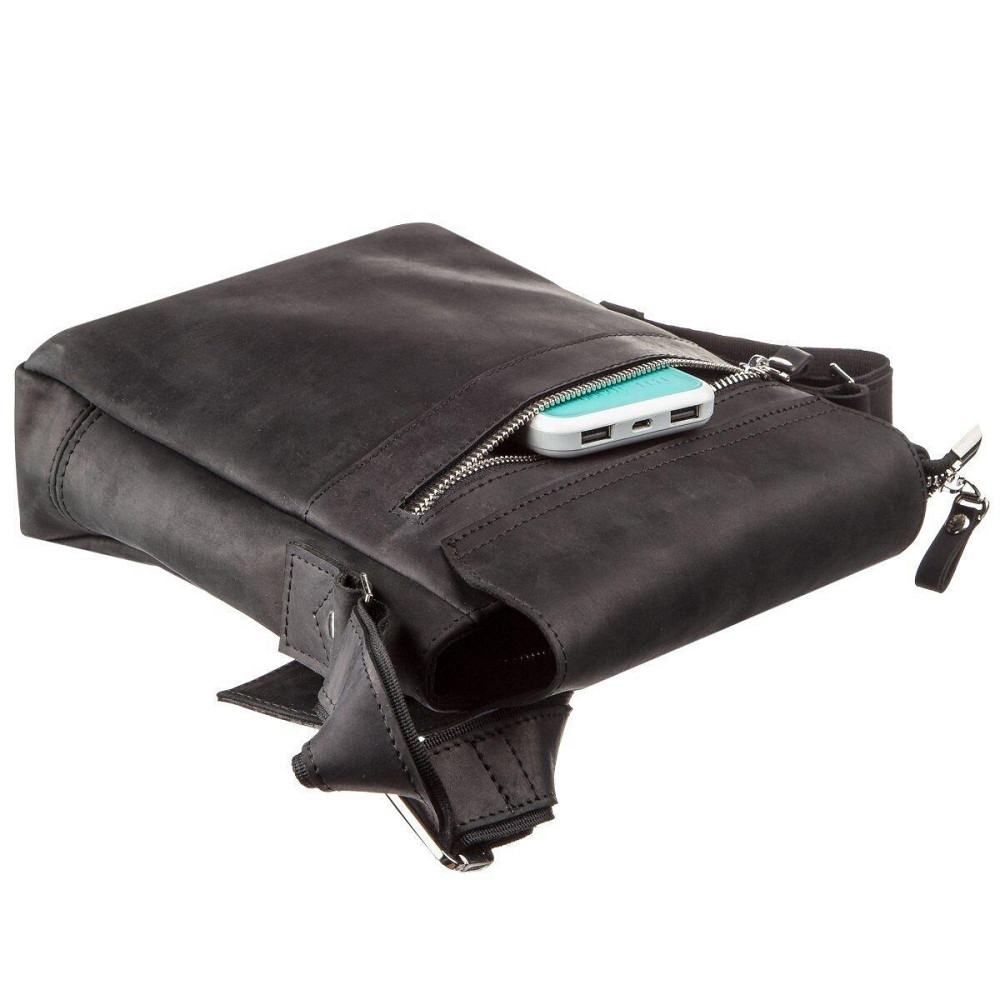 Сумка мужская SHVIGEL 11171 кожаная Черная Киев - изображение 1