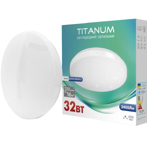 LED Світильник настінно-стельовий 32W 5000К 220V Зоряне небо TLCL-325S Titanum Житомир