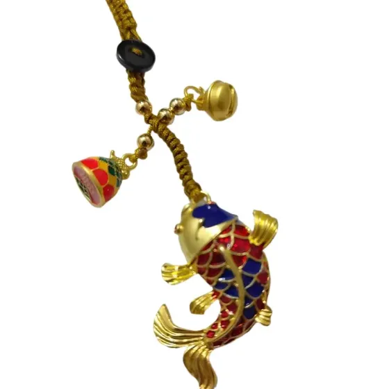 Брелок-оберіг «Короп кої» з дзвіночком – 11 см Київ