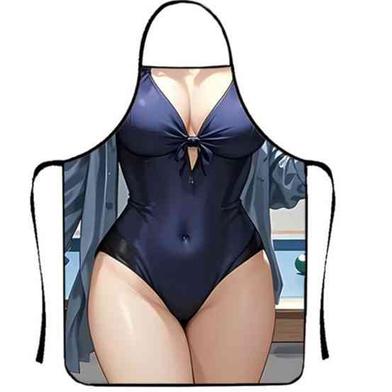 Фартук прикольный женский с принтом в купальнике 80 на 60 см разноцветный Киев