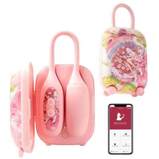 Віброяйце та вакуумний стимулятор для клітора 2в1 BeYourLover Magic Suitcase у зарядному кейсі Sex Aura Київ