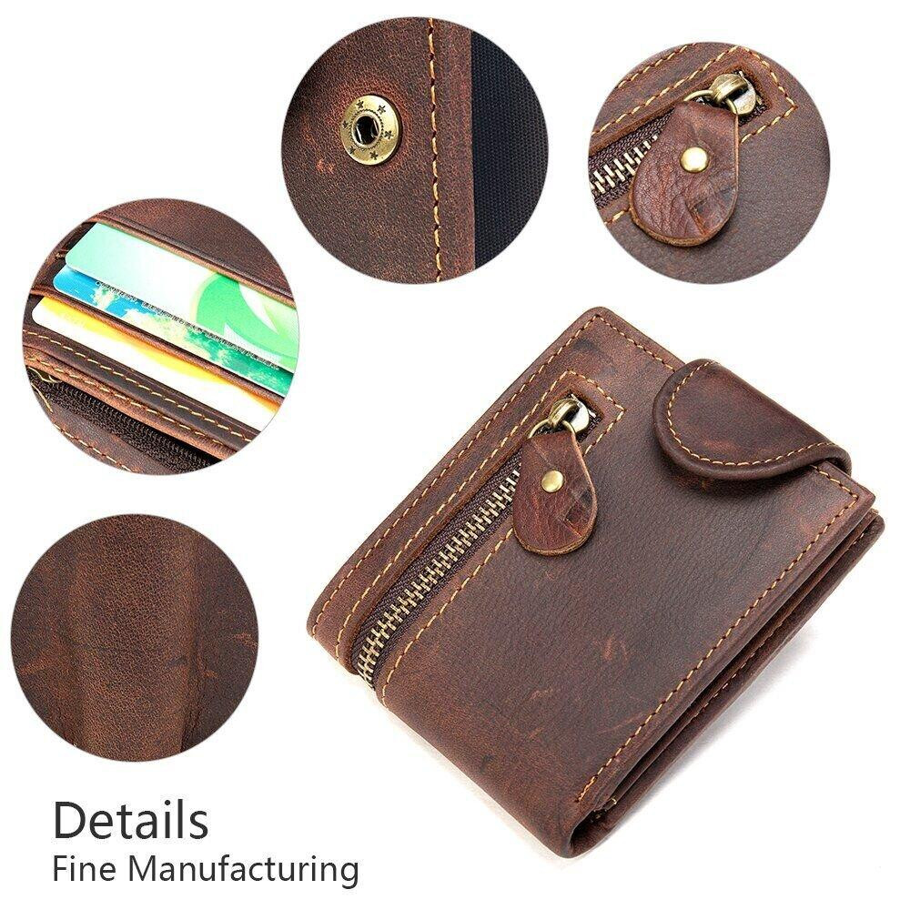 Тонке чоловіче портмоне матове 20239 Vintage Коричневе Київ - фото 7