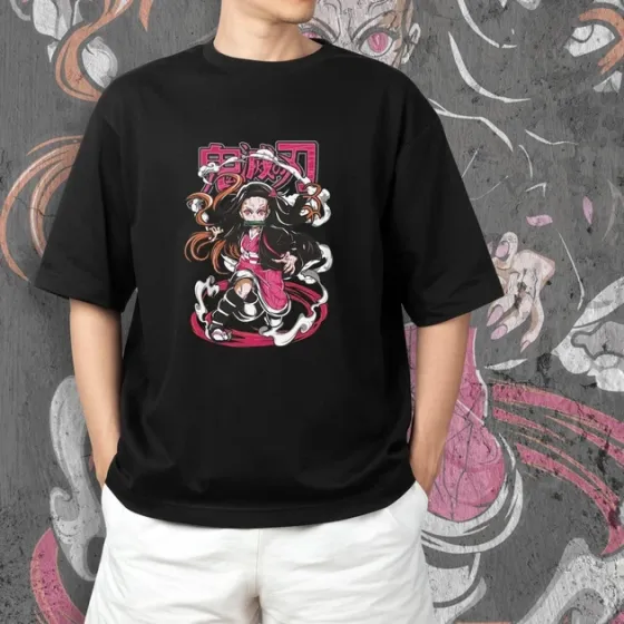 Футболка мужская с принтом Клинок, рассекающий демонов Незуко 6 Размер 48 Anime0455 Днепр