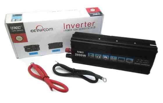 Перетворювач авто інвертор UKC 12V-220V 2000W Винница