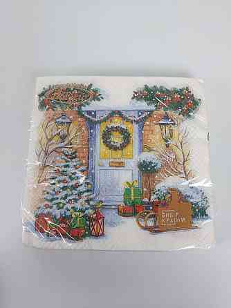 Новогодняя салфетка (ЗЗхЗЗ, 16шт)  La Fleur 