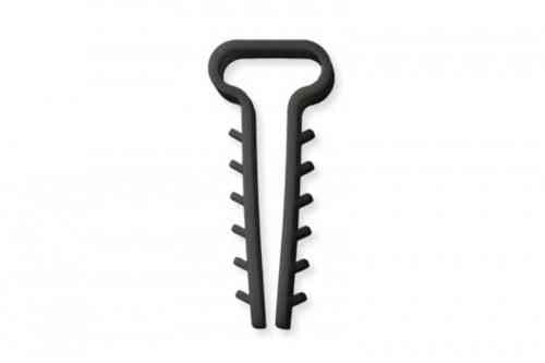 Дюбель-ялинка (6х3) для плоских дротів чорний (пач 100шт) APRO Рівне