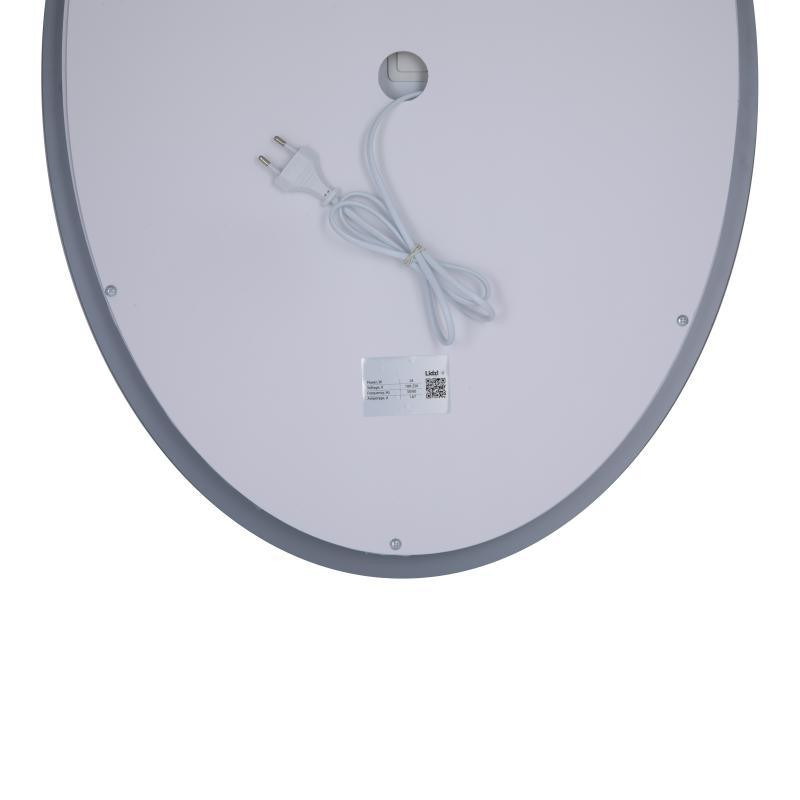 Зеркало овальное для ванной Lidz Vida 700х500 с LED-подсветкой Touch, с антизапотеванием, LD78LF5070 Харьков - изображение 7