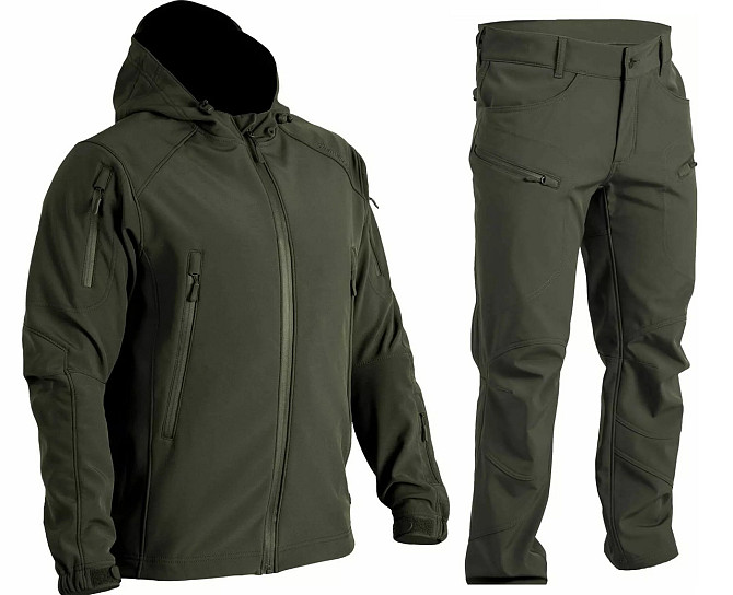 Тактический мужской костюм Softshell Spartan демисезонный (Olive) размер - XXL Винница - изображение 1