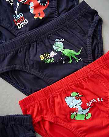 Трусики дитячі на хлопчика - Мікс з динозаврами (5 шт. в уп) Nicoletta 41616 2-3 Київ