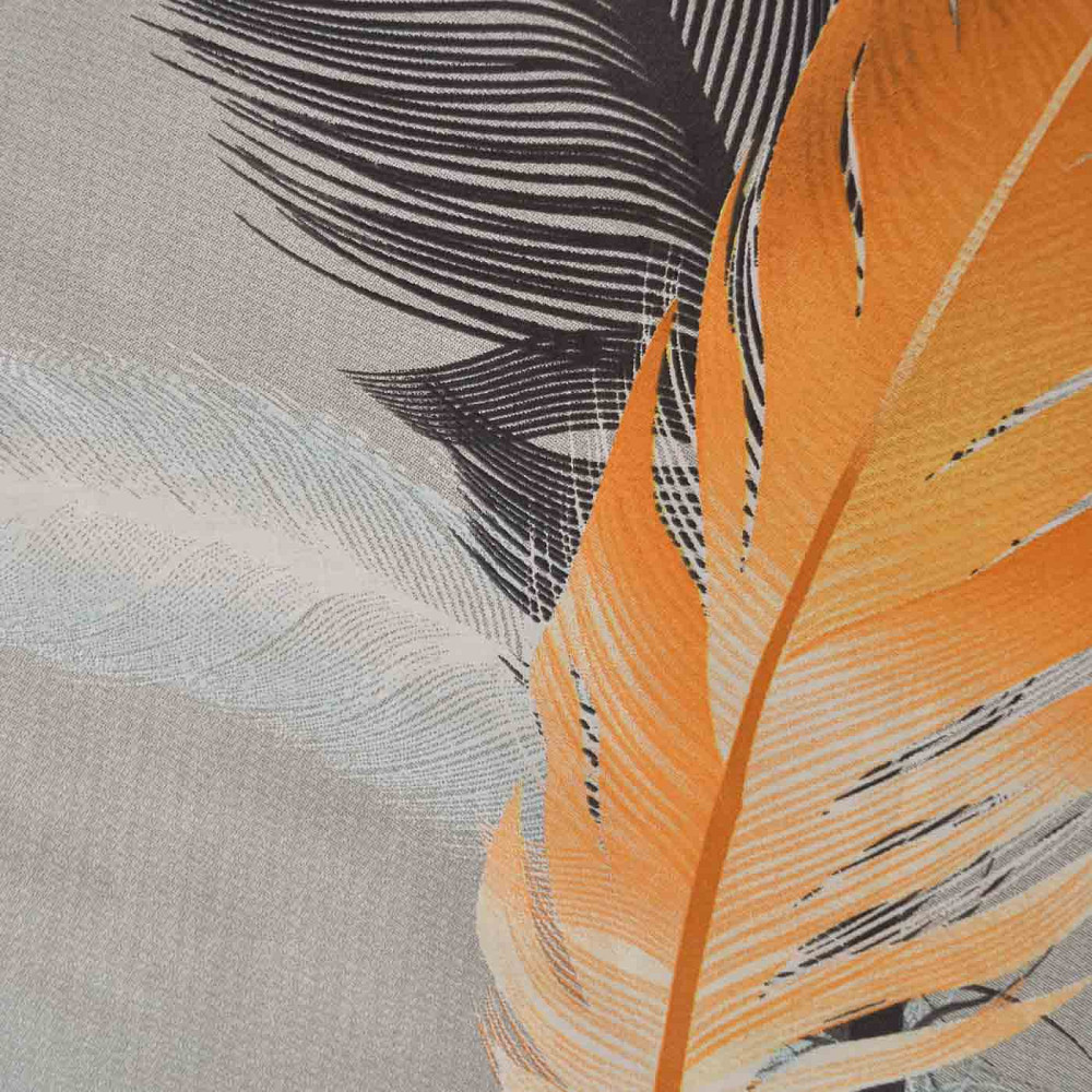 Cемейный комплект постельного белья Сатин Перо 3Д 125 г/м2 YouStar (Серый с черным) 2 х 50х70 Сумы - изображение 3