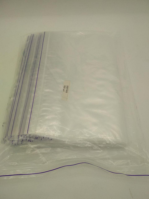 Пакеты Zip-lock 30×40 см 100 шт — большие прозрачные пакеты с застежкой-струна для хранения и упаковки вещей и Харьков - изображение 4