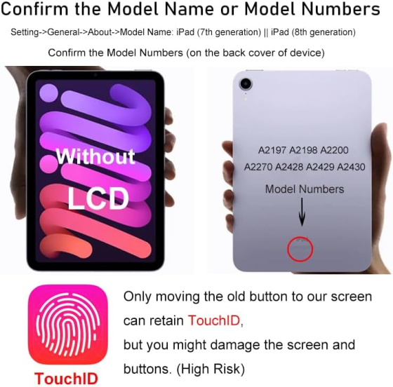 Стекло тачскрин для iPad 7/8 10.2