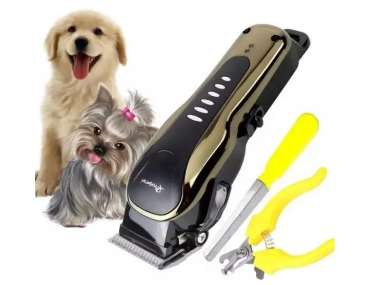 Машинка для стрижки тварин Geemy GM-6063 Pet Груммер 4 насадки, пилка для нігтів, когтерез, гребінець 5213 Одеса - фото 1