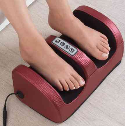 Масажер для ніг, стоп і кісточок Renkai Foot Massager: роликовий масажер із підігрівом, 3 швидкостями та екошкірою Одеса