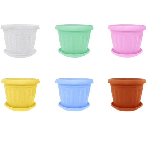 Вазон Терра з підставкою 30*23см білий Алеана Житомир