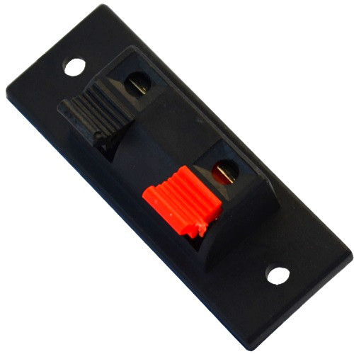 Гніздо колонкове (затискач) 2- контактне, на прямокутній панелі 51,8х21,6мм Полтава - фото 1