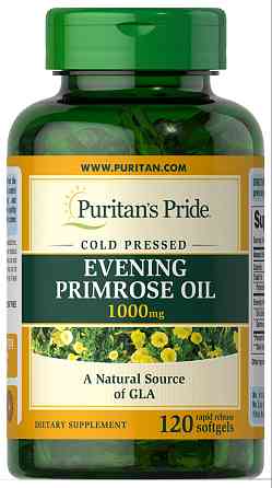 Олія вечірньої примули Puritan's Pride Evening Primrose Oil 1000 mg with GLA 120 Softgels Луцьк