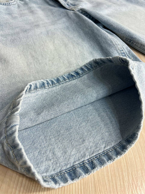 Шорти жіночі джинсові Its’Basic 3357 бермуди біла резинка на талії середня довжина блакитні , блакитний, 34 Київ - фото 16