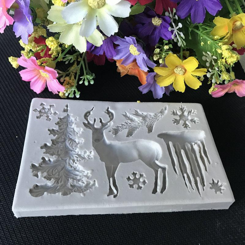 Молд силиконовый новогодний 117 на 74 мм серый Киев - изображение 10