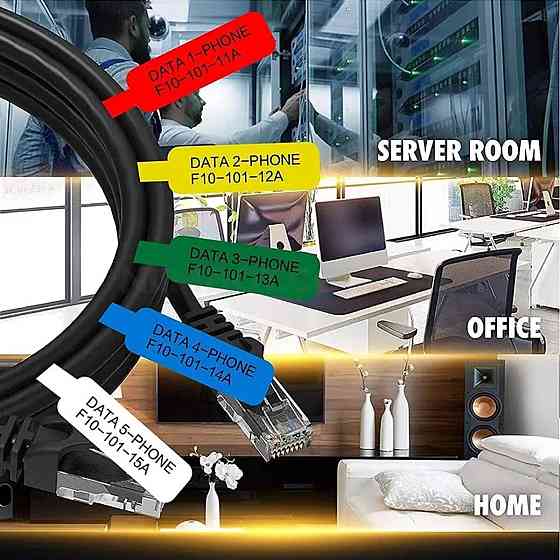 Стикеры этикетки для термопринтера NIIMBOT T12.5*74+35-65 Cable White For D11/D110/D101/H1S A2K18638601 Одесса