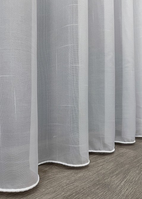Тюль льон "Мережка" колір білий 1353т Київ - фото 8