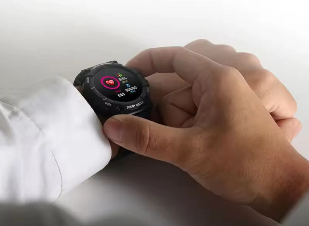 Cпортивний смарт годинник 46 мм циферблат рожевий Київ - фото 4