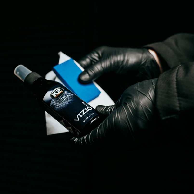 Засіб для скла антидощ з аплікатором та мікрофіброю професійний K2 Vizio Pro 150мл Львів - фото 3