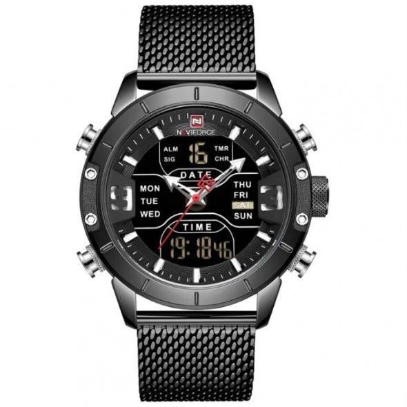 Мужские наручные часы Naviforce Tesla Black NF9153 Винница - изображение 5