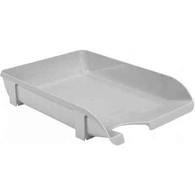 Лоток для паперів Economix горизонтальний пластик, сірий (E31801-10) Вінниця