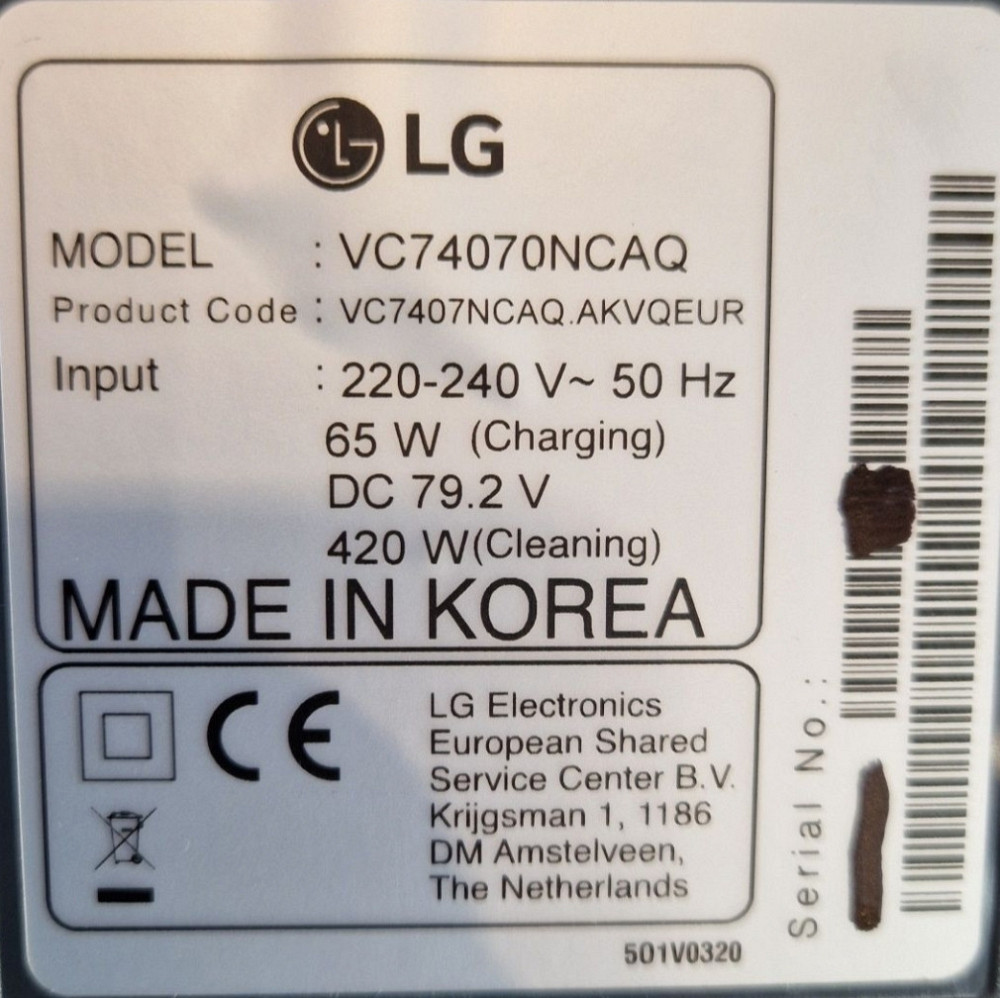 Безпроводной Аккумуляторный Пылесос : LG CordZero VC74070NCAQ Киев - изображение 7