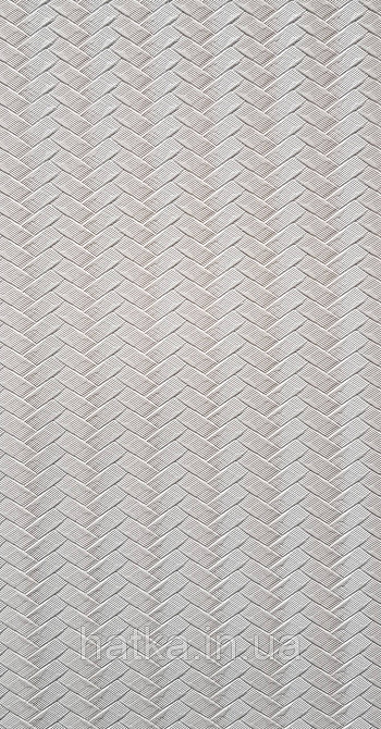 Обои винил на флизелине AdaWall Omega1.06х10 геометрия 3д полосы зигзаг структурные бежевые серебро 23206-2 Киев - изображение 3