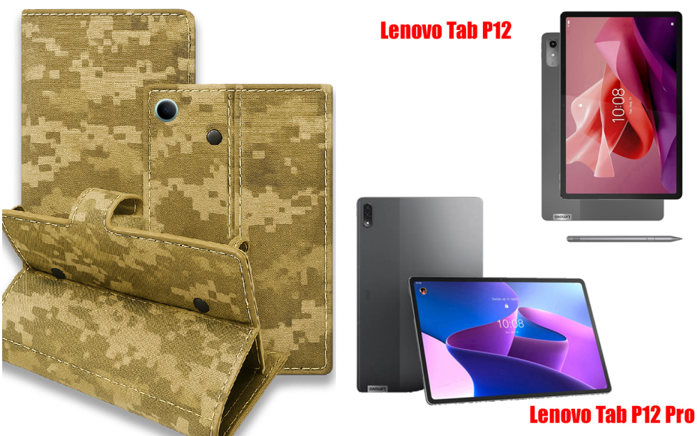 Книга-трансформер для планшета Lenovo Tab P12, Tab P12 Pro, цвет Black Pixel Киев - изображение 1