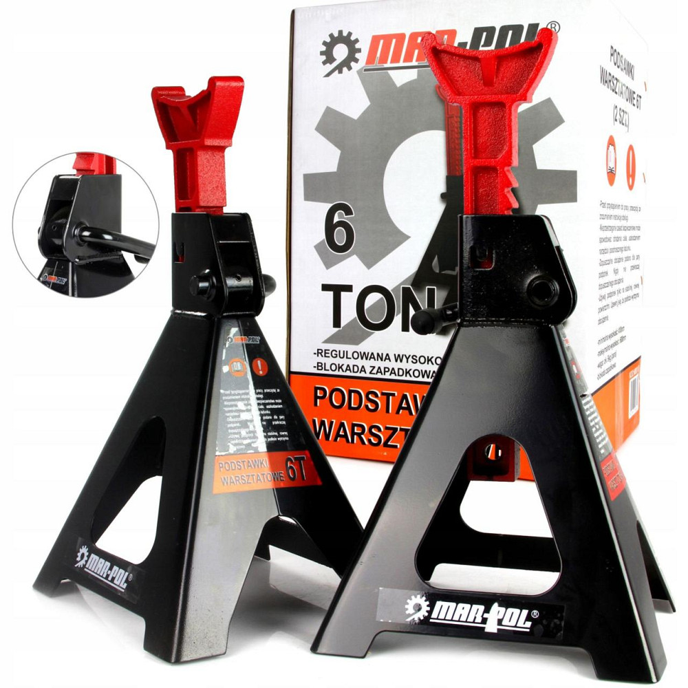 Комплект подставок 2 шт под машину с механическим замком 6 тонн Mar-Pol (M80103) Нововолынск - изображение 1