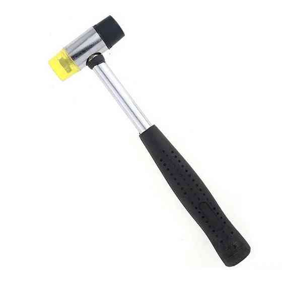 Sigma Молоток-киянка с резиново-полиуретановым бойком 370г металлическая обрезиненная рукоятка Коломия