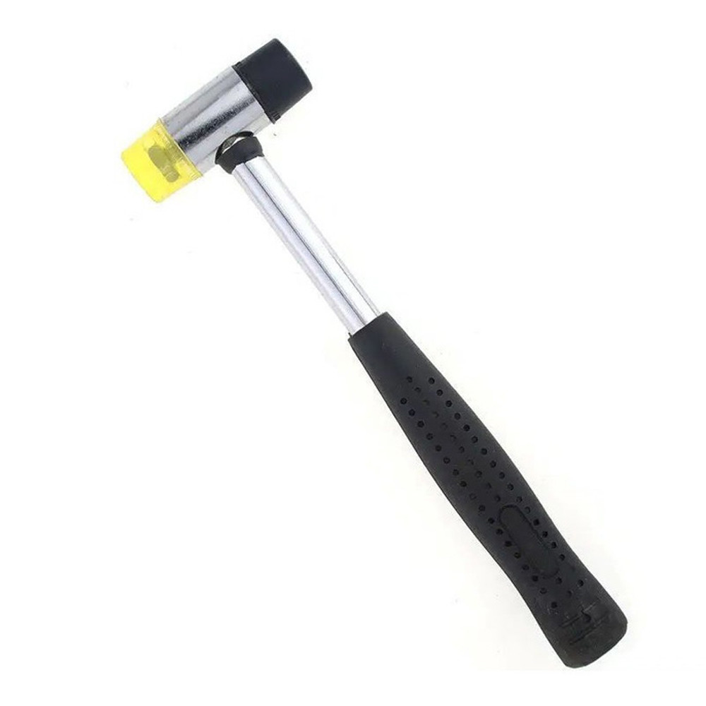 Sigma Молоток-киянка с резиново-полиуретановым бойком 370г металлическая обрезиненная рукоятка Коломия - фото 1