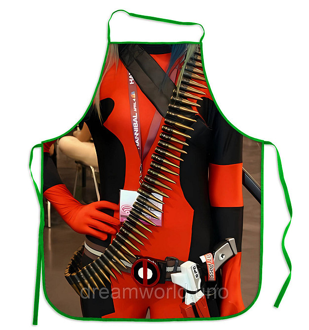 Прикольные фартуки Леди Deadpool Харьков - изображение 1