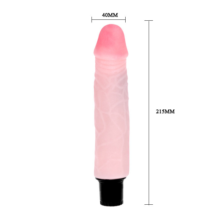 Вібратор реалістичний Baile The Realistic Cock, бежевий, 21.5 х 4 см Sex Aura Київ - фото 3