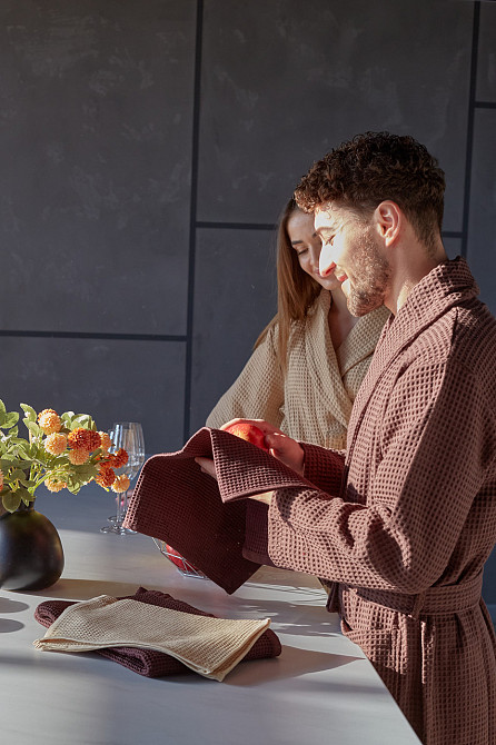 Подарунковий набір вафельных полотенец Ideal Textile 6 шт (56860964) Чернівці - фото 8