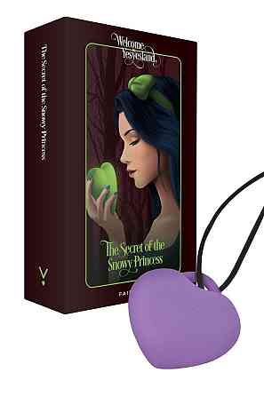 Мінівібратор «Сердечко» FairyGasm PleasureStone violet, 9 режимів, на шнурку Sex Aura Київ