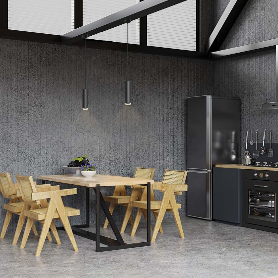 LED Світильник підвісний під лампу GU10 чорний VL-SPF05D-B Videx Житомир