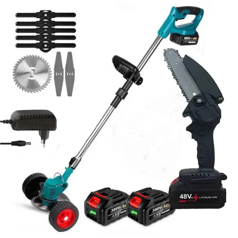 Набір акумуляторний для саду 2в1+2 АКБ 48V SBR Київ - фото 2