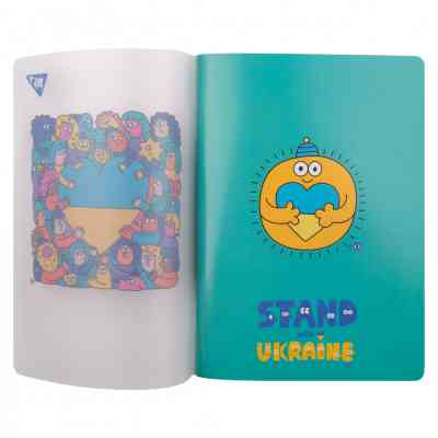 Тетрадь Yes А5 Stand with Ukraine пластиковая обложка 70 листов, клетка (681859) Винница