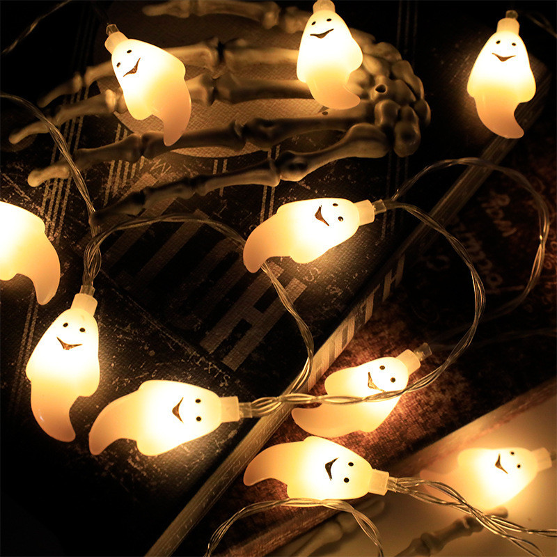 Гирлянда Хэллоуин Привидения 150 см 10 led 5 на 2 см белый Киев - изображение 6